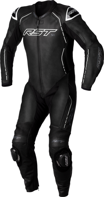 Rst 102987WHI-44 Rst S1 Ce Suit Blk/Blk/Whi Leather Lg 102987Whi-44