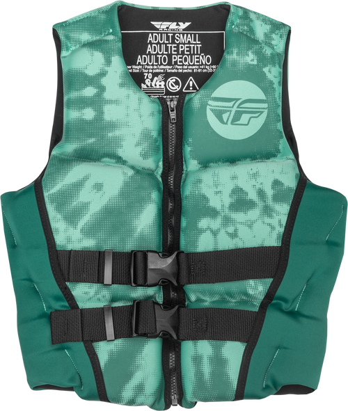 Fly Racing Wmn'S Neoprene Flotation Vest Dark Teal/Light Teal Lg 221-30421L