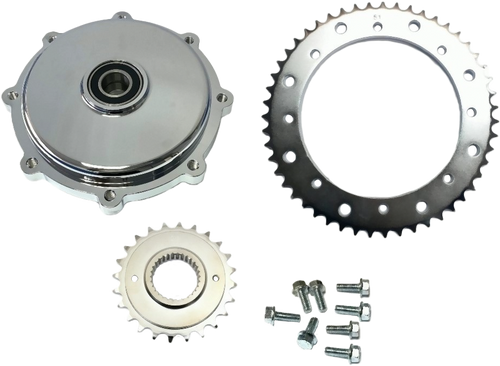 Harddrive 201408 Harddrive Cush Drive Chain Conv Kit Chrome `17-Up Flh/Flt 201408