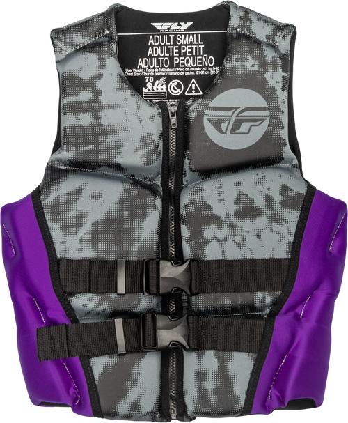 Fly Racing 221-30420L Fly Racing Wmn'S Neoprene Flotation Vest Purple/Grey/Black Lg 221-30420L