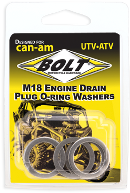 Bolt Engine Drain Plug Washer M18X24 Aluminum  5Pk Can-Alm18