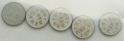 Hot Cams Valve Shims 7.48X1.65Mm 5/Pk 5Pk748165