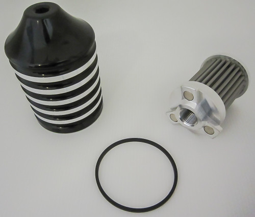Harddrive Billet Reusable Oil Filter Black 458013
