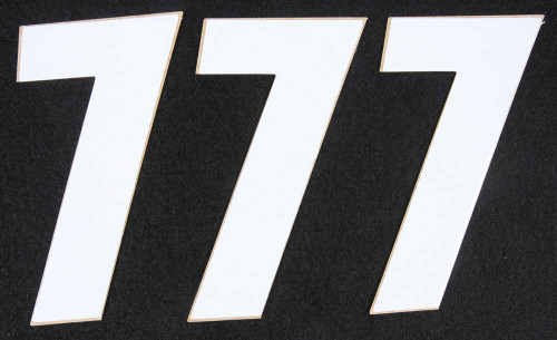 D-Cor 45-14-7 D-Cor Number 7 White 4" 3/Pk 45-14-7