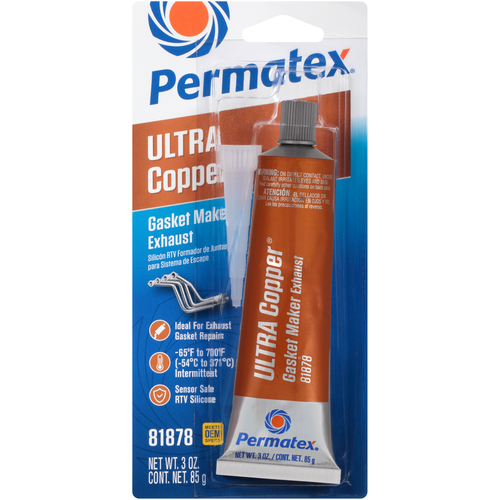 Permatex Ultra Copper Silicone Gasket Sealant 3Oz 81878