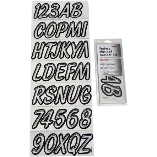 Hardline I.D. Sticker Kit - 400 Series- Clear 400Clblk