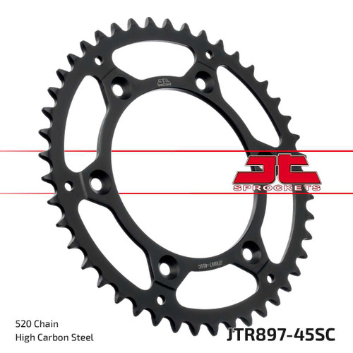 Jt JTR897.45SC Jt Rear Sprocket Steel 45T-520 Hus/Husq/Ktm Jtr897.45Sc