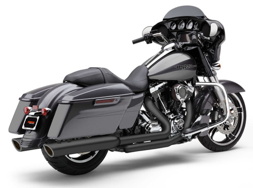 COBRA 6108RB Cobra 909-Twins 4" Slip-Ons Black Flh/Flt 17-22 6108Rb