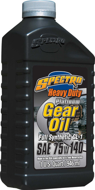 Spectro 310317 Spectro Platinum Full Syn Hd Gear Oil 75W140 1Qt 310317