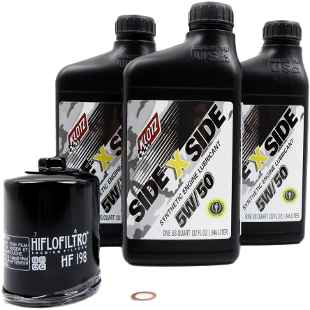 Klotz KU-100 Klotz Sidexside Oil Change Kit 5W50 /W Oil Filter Pol Ku-100