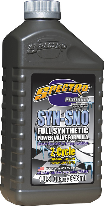 Spectro Platinum Syn Powervalve Oil 2T 1Qt Snow 310332