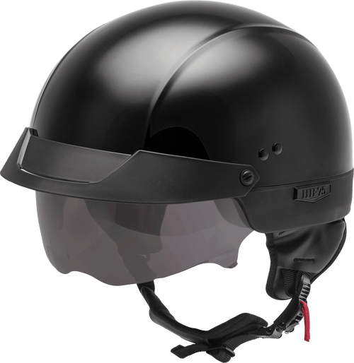 Gmax Hh-75 Half Helmet Black Xs H1750023