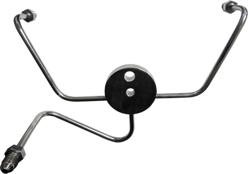 GOODRIDGE PFTEEW Goodridge Front Brake Spider Wideglide Chrome -3An Fittings Pfteew