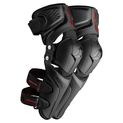 Evs Epic Knee Pad Ce Rated Black Sm/Md Kg21Ek-Bk-S/M