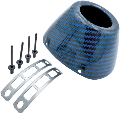 FMF 040694 Fmf Carbon Cap 4.1 New Style Blue Carbon 040694
