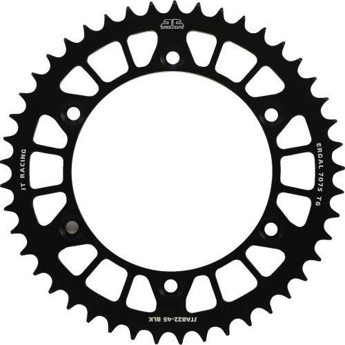 JT SPROCKETS JTA82245BLK Jt Sprockets Rear Sprocket - 520 - Black - 45 Tooth Jta822.45Blk
