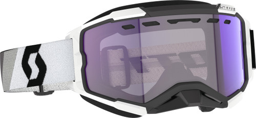 Scott Fury Snowcross Ls Goggle Prem Blk/Wht Blue Chrome 278604-7702307