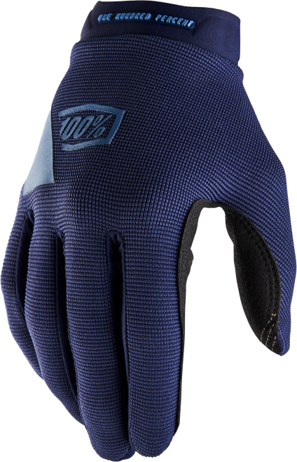100% 10013-00018 100% Ridecamp Women'S Gloves Navy/Slate Lg 10013-00018
