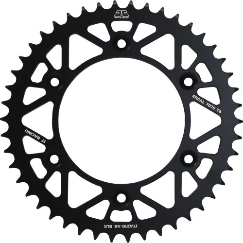 JT SPROCKETS JTA21046BLK Jt Sprockets Rear Sprocket - Black - 46 Tooth Jta210.46Blk