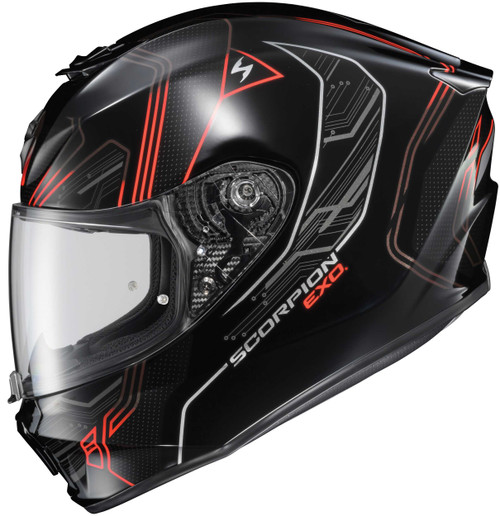 Scorpion Exo 33-1324 Scorpion Exo Exo-R330 Full-Face Helmet Bendr Red Md 33-1324
