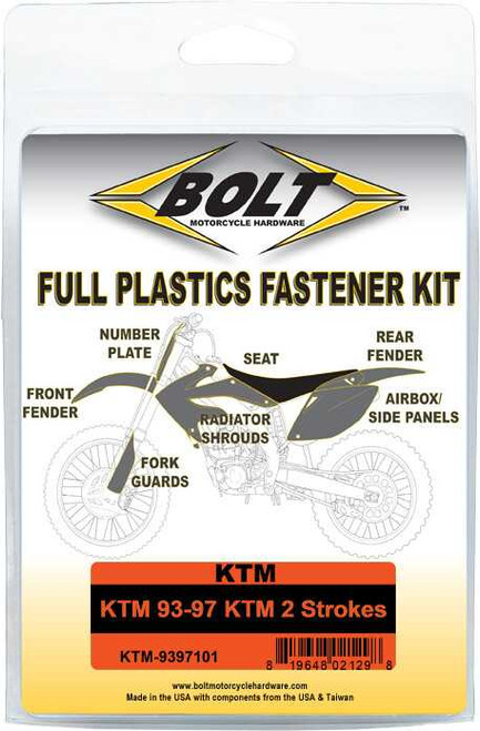 BOLT KTM-9397101 Bolt Full Plastic Fastener Ktm Ktm-9397101