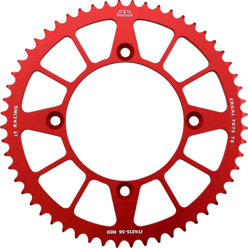 JT SPROCKETS JTA21556RED Jt Sprockets Rear Sprocket - Honda - Red - 56 Tooth Jta215.56Red