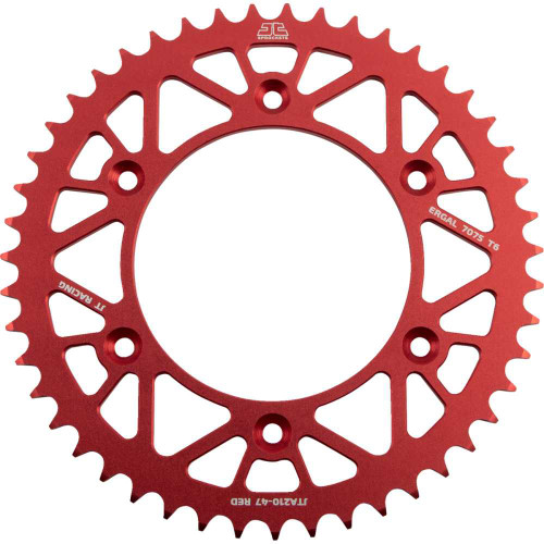 JT SPROCKETS JTA21047RED Jt Sprockets Rear Sprocket - Honda - Red - 47 Tooth Jta210.47Red