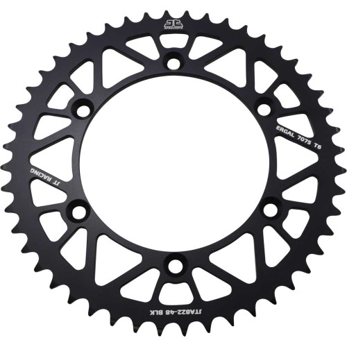 JT SPROCKETS JTA82248BLK Jt Sprockets Rear Sprocket - Black - 48 Tooth Jta822.48Blk