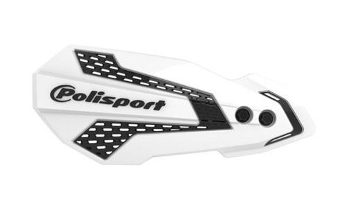 Polisport Mx Flow Handguards White/Black 8308200057 Polisport Mx Flow Handguards White/Black 8308200057