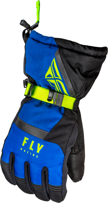 Fly Racing 363-39223X Fly Racing Cascade Gloves Black/Blue/Hi-Vis 3X 363-39223X