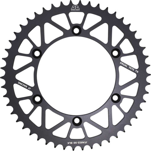 JT SPROCKETS JTA82250BLK Jt Sprockets Rear Sprocket - 520 - Black - 50 Tooth Jta822.50Blk