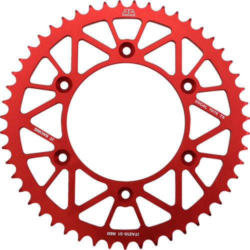 JT SPROCKETS JTA21051RED Jt Sprockets Rear Sprocket - Beta/Honda - Red - 51 Tooth Jta210.51Red