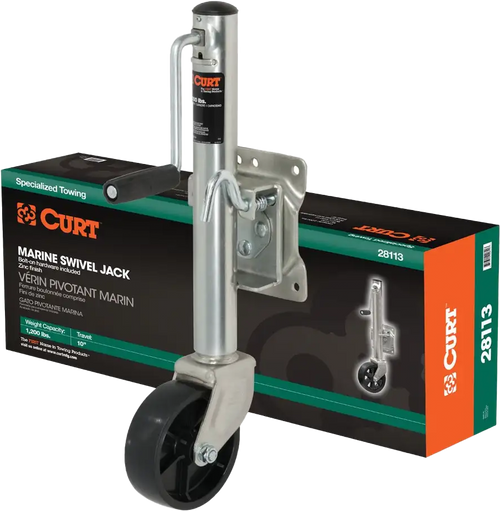 Curt Marinetrailerjack 6" Wheel1,200Lbs10" Travel 28113 Curt Marinetrailerjack 6" Wheel1,200Lbs10" Travel 28113