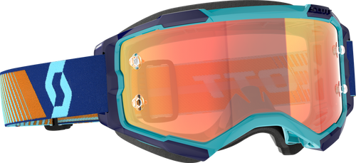 Scott Fury Goggle Royal Blue/Org Orange Chrome Works 272828-7436280