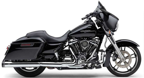 COBRA 6277 Cobra 4" Groove Tip Slip-On Chrome Flh/Flt 17-22 6277