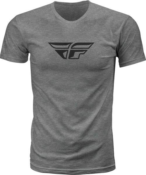Fly Racing 352-06192X Fly Racing Fly F-Wing Tee Dark Grey Heather 2X 352-06192X