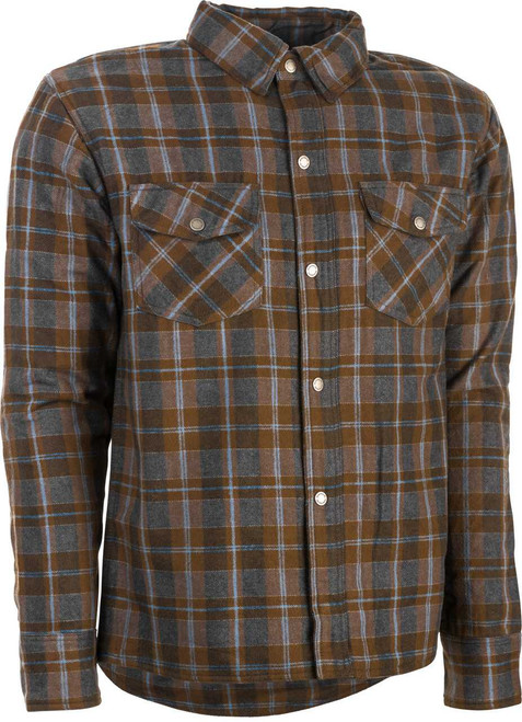 Highway 21 #6049 489-1183~4 Highway 21 Marksman Flannel Brown/Tan Lg #6049 489-1183~4