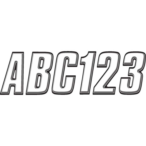 HARDLINE WHBLK800 Hardline I.D. Sticker Kit - 800 Series - White Whblk800