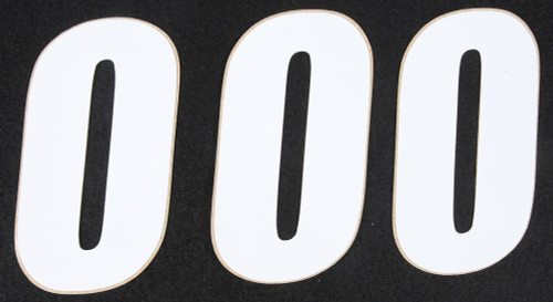 D-Cor Number 0 White 4" 3/Pk 45-14-0