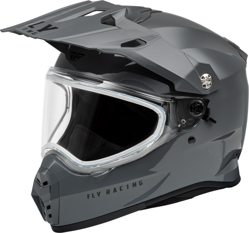 Fly Racing 73-31363S Fly Racing Trekker Cw Solid Helmet Dual Shld Grey Sm 73-31363S