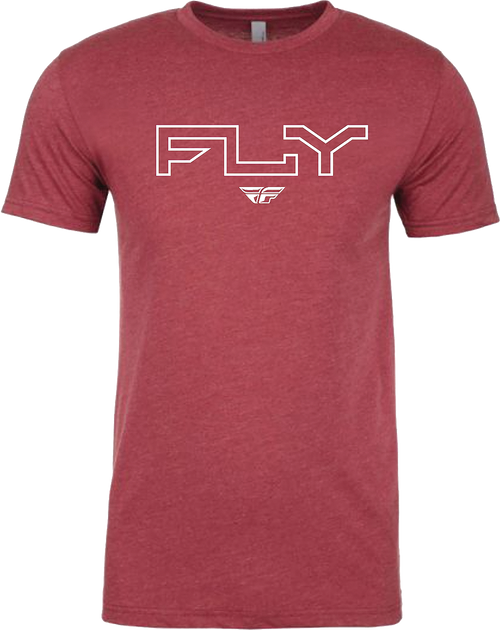 Fly Racing 354-0309L Fly Racing Fly Edge Tee Cardinal Lg 354-0309L