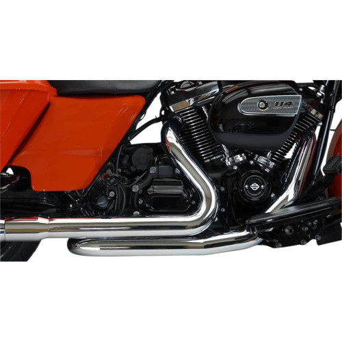 KHROME WERKS 200420 Khrome Werks Aggressor 2-Into-2 Crossover Headers - Chrome - M8 200420