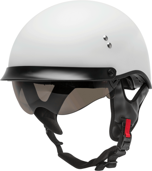 Gmax H9650203 Gmax Hh-65 Half Helmet Full Dressed Matte White Xs H9650203