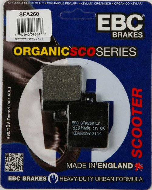 EBC SFA260 Ebc Brake Pads Sfa260 Organic Sfa260