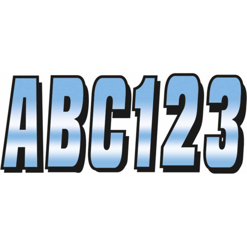HARDLINE CHBLK320 Hardline I.D. Sticker Kit - 320 Series - Blue Gradation Chblk320