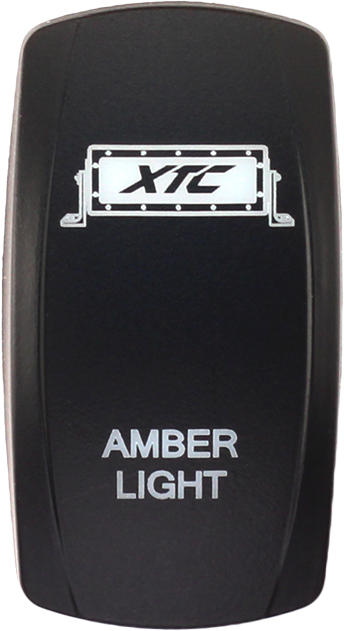 Xtc Power Products SW00-00101001 Xtc Power Products Dash Switch Rocker Face Amber Light Bar Sw00-00101001