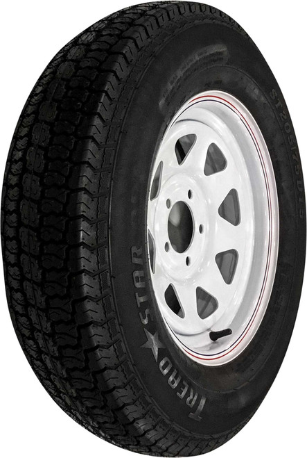 Awc TA2055012-71BF78C Awc Trailer Tire And Wheel Assembly White Ta2055012-71Bf78C