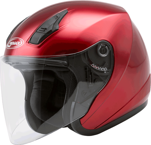 Gmax Of-17 Open-Face Helmet Candy Red Xs G317093N