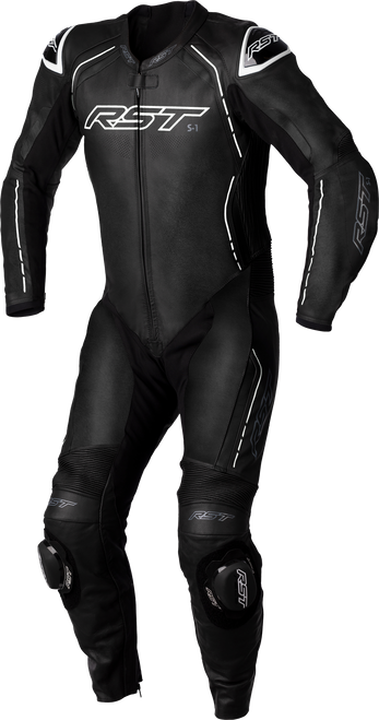 Rst S1 Ce Suit Blk/Blk/Whi Leather Md 102987Whi-42