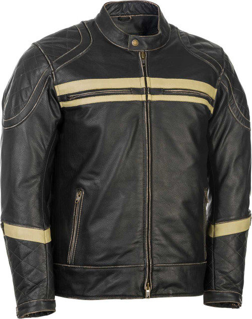 Highway 21 489-10282X Highway 21 Motordrome Jacket Antique Black 2X 489-10282X